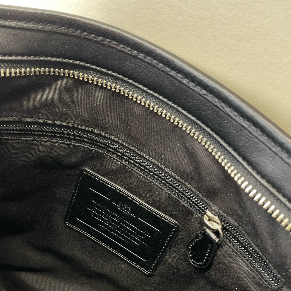 (new+tag) Coach F71757 Men/Unisex tech crossbody full leather black tattersall - Picture 13 of 16